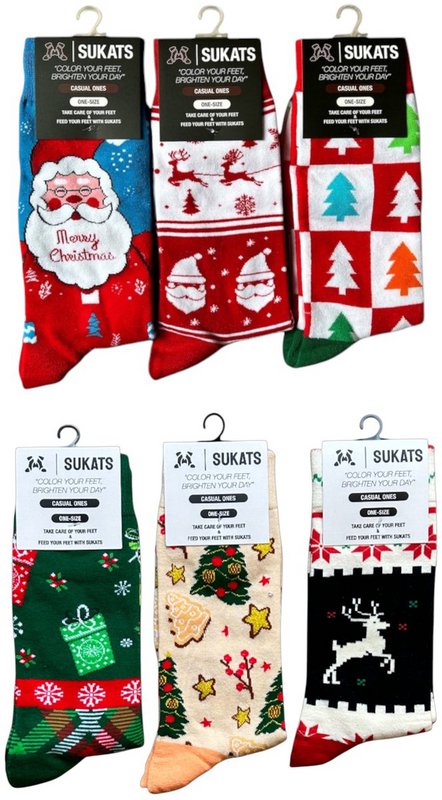 One-size Kerst A 6 paar