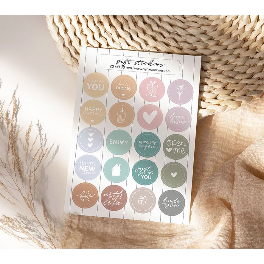 Sticker sheet A5 | Gift - Color