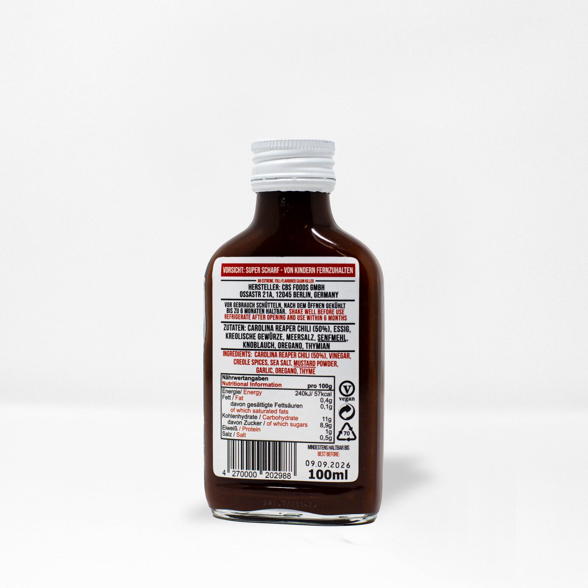Crazy Bastard Hot Sauce (3x 100ml Superhot) 
