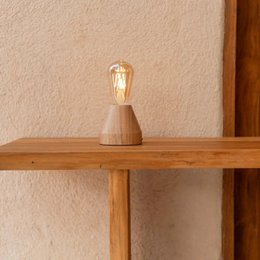 Zavi Lichtbruine oplaadbare tafellamp