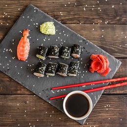 Serving Tray Stone Slate Rectangular 30x20 cm