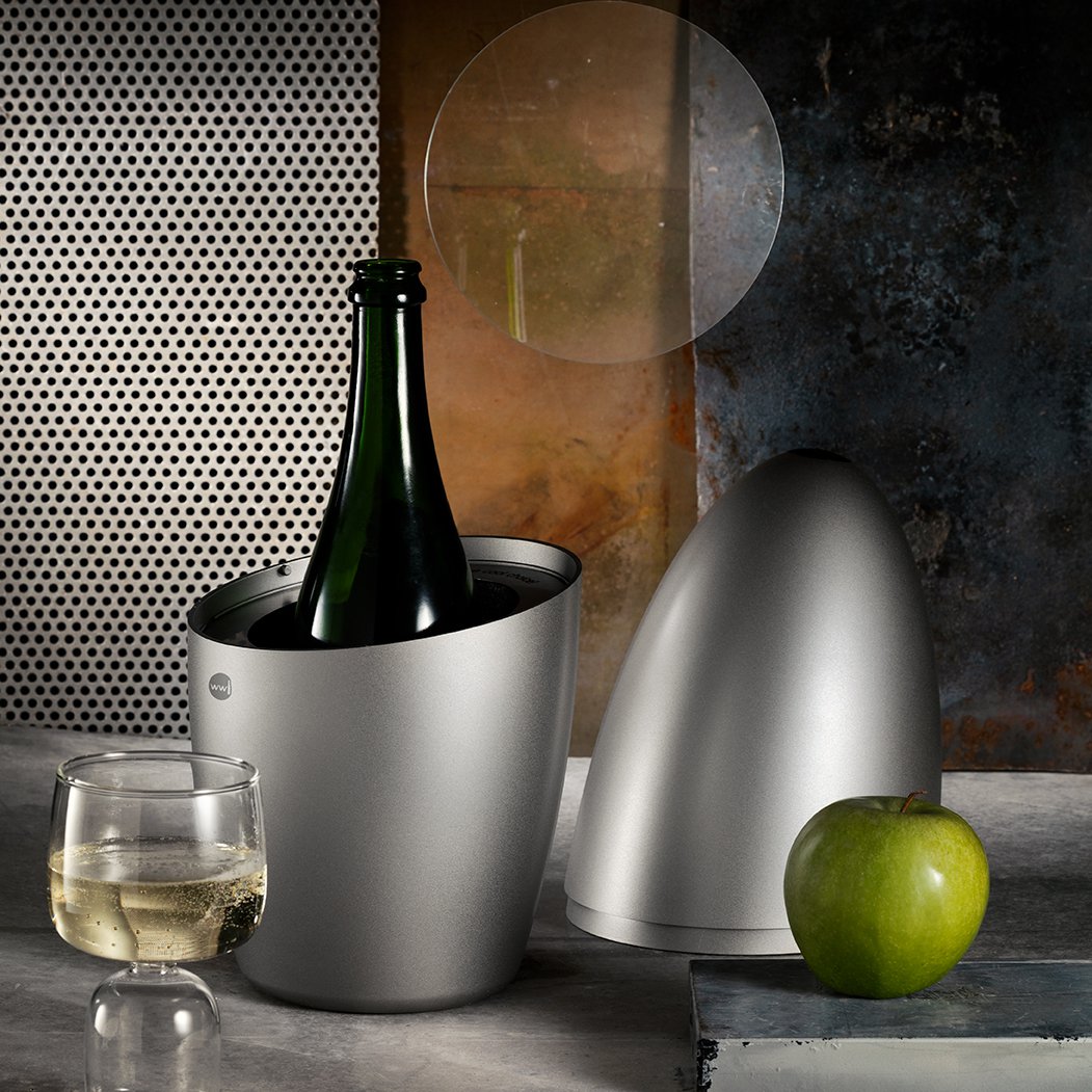 WEGG METAL - Wine and Champagne Cooler with Gel Bags Kit