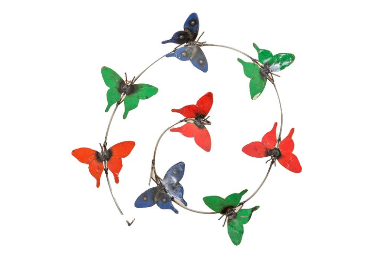 ZIMBA-ARTS MÉTAL VIE ROTATION PAPILLON