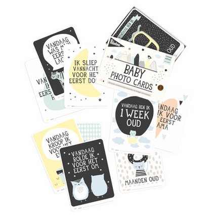 Milestone® Baby Photo Cards - Over the Moon (Franse versie)