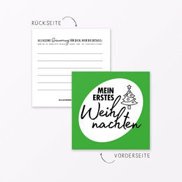 30-piece set of milestone cards "Baby's first year" square