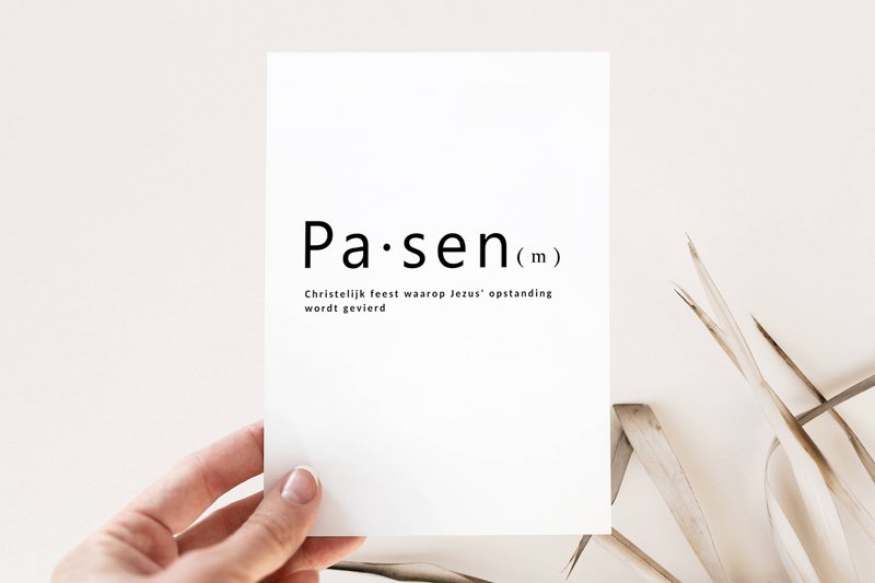 Easter card - Easter meaning card - minimalist Easter card, Easter card, Happy Easter card, A6 card