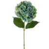 Artificial flower Hydrangea 75 cm peacock blue