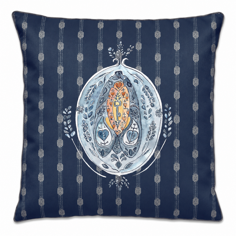 Cushion cover - 45x45 cm - SUZANNE - Navy