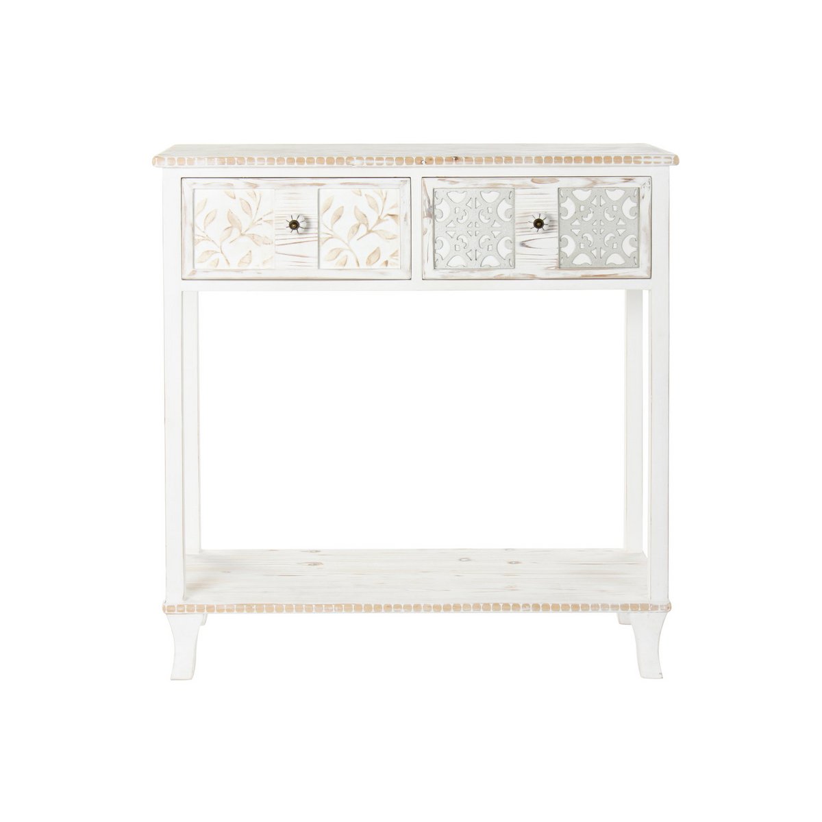 CONSOLA MADERA 81X36X85 DECAPE BLANCO MB181005