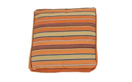 Hazan Kelim Kissen Streifen Orange Gold