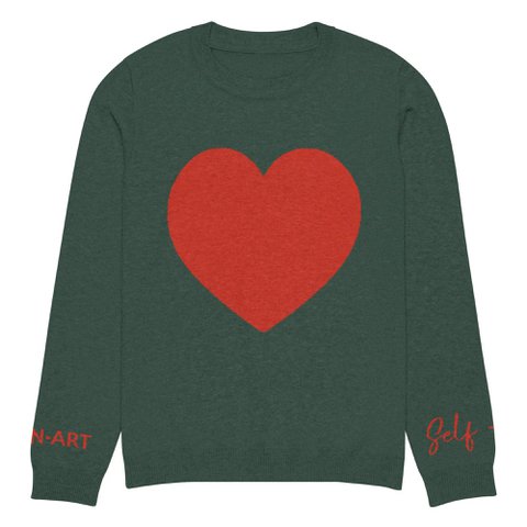 Heart - Gebreide trui met ronde hals PINE