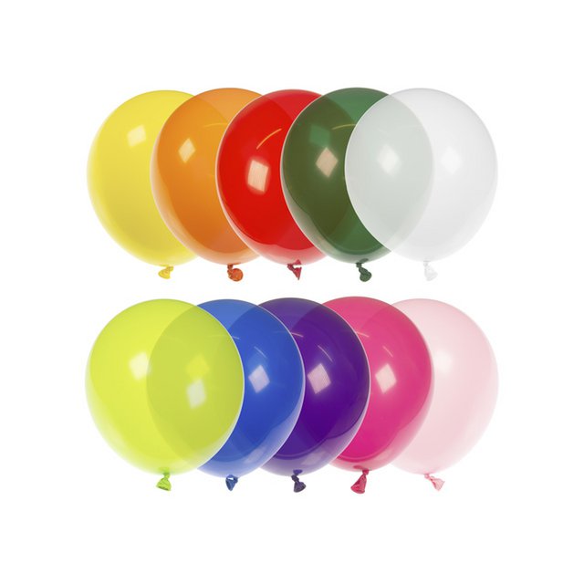 Ballons Kangaro 30 cm couleurs assorties pack de 100 pièces