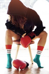 CHAUSSETTES MAUVAISE FILLE