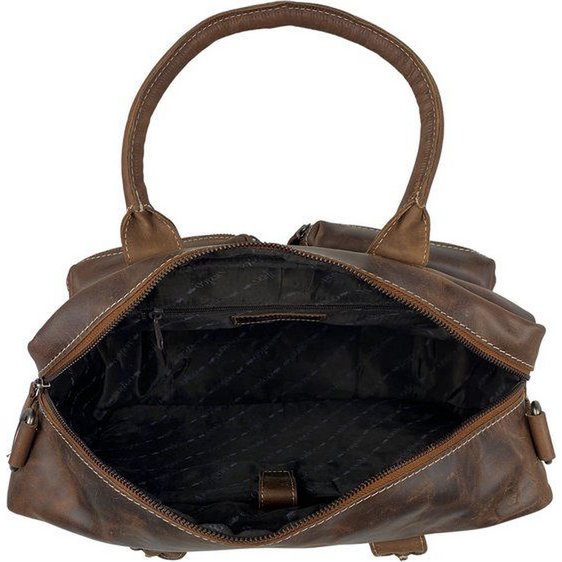Umhängetasche Cognac Cowboysbag Laptop -Tasche 13 Zoll Buffaloer Handtasche Arrigo