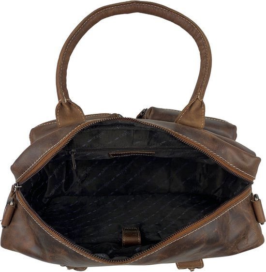Stume a tracolla Cognac Cowboysbag Borsa per laptop da 13 pollici Buffaloer Borse Arrigo