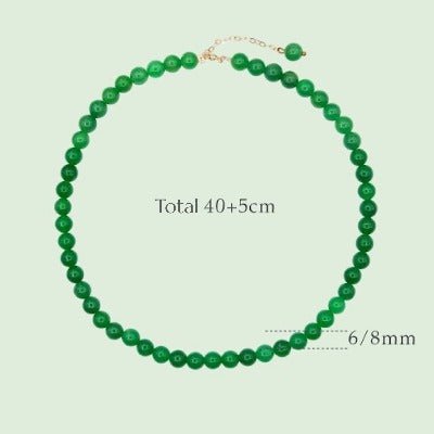 Collier de perles de jade impérial