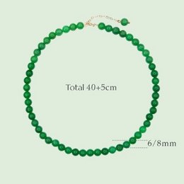Collier de perles de jade impérial