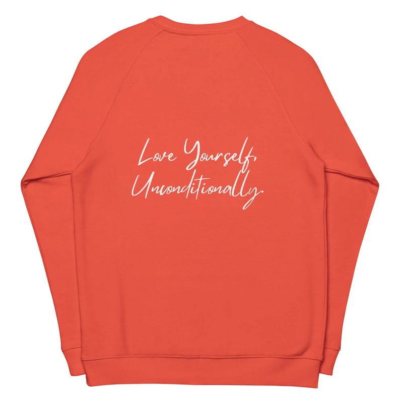 Økologisk sweatshirt SELF LOVE Unisex økologisk raglan sweatshirt