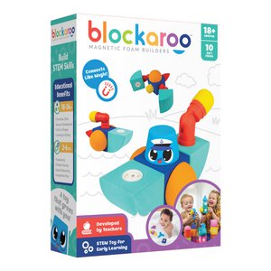 Blockaroo boat box-10 pieces-magnetic toys