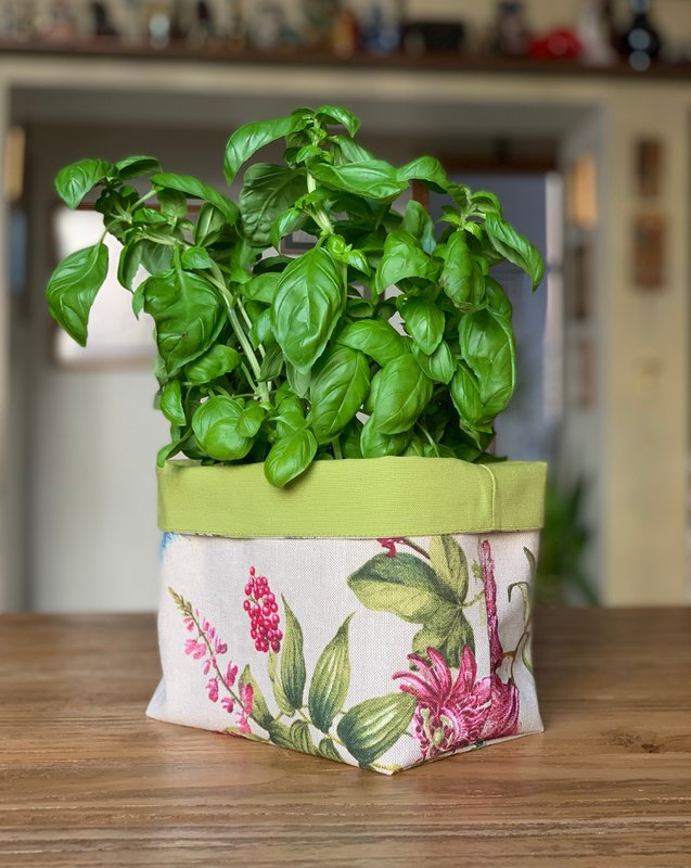 Chlebówka, h=20cm, mieszanka lnu i bawełny, z nadrukiem | Botanico
