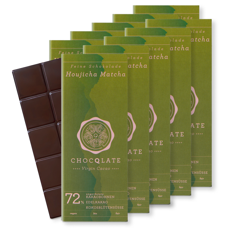 CHOCQLATE organic chocolate Hojicha MATCHA
