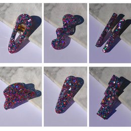 ⋒ Harpiks hårklippakke - Glitter sommerfugl (8 varer) ⋒