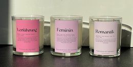 Vela perfumada femenina del día de San Valentín