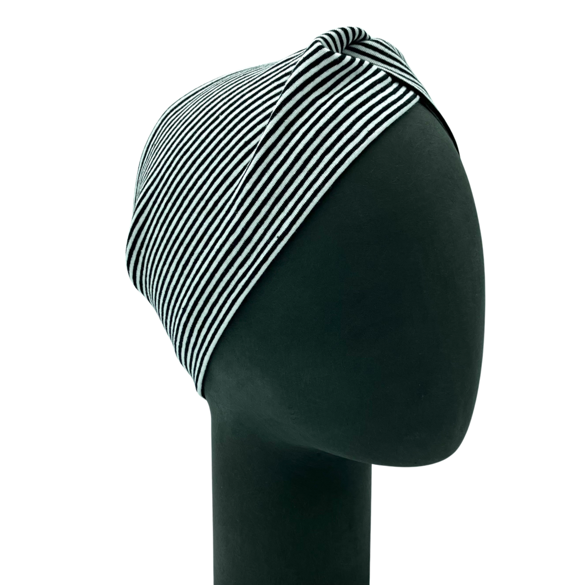 Bandeau à cheveux bandes rayures en coton jersey