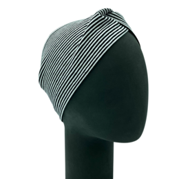 Bandeau à cheveux bandes rayures en coton jersey