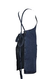 Forklæde DENIM crossback - 75x85 cm, blå