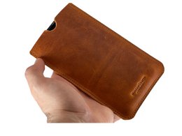 Skórzana obudowa telefonu