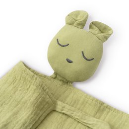 SET DOUDOU + BANDANA + BEISSRING - MOD. OSO - OLIVENGRÜN