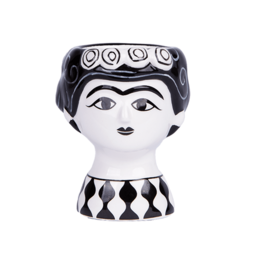 Kitsch Kitchen set egg cup Carlos & Marisol black/white