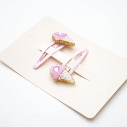 Duo Children's Premium Barrettes - Sparkle Petites Glaces D'amour