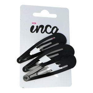 Pack of 3 Clips - Hairpins - 7 cm - Black