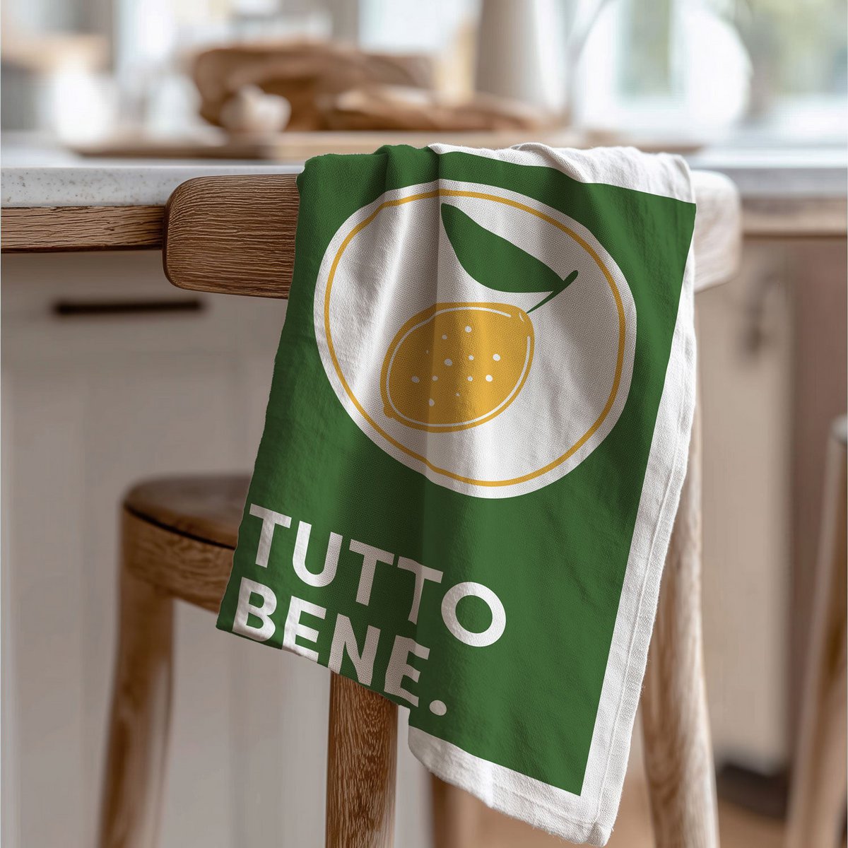 Geschirrtuch Bio Baumwolle - Tutto Bene Zitrone - Nr. 3