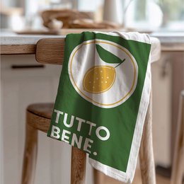 Geschirrtuch Bio Baumwolle - Tutto Bene Zitrone - Nr. 3