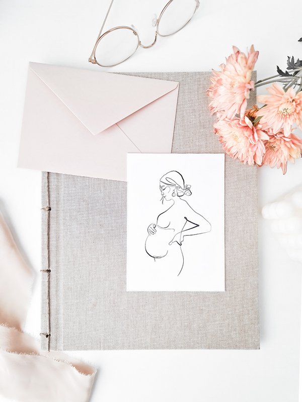 Postcard / pregnancy card