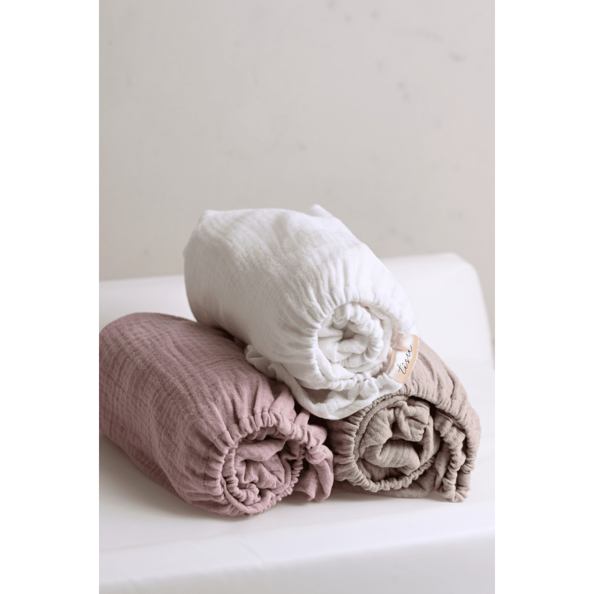 Housse pour matelas à langer TISU, Crème