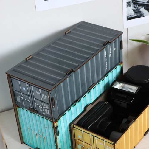 Container stacking box lid