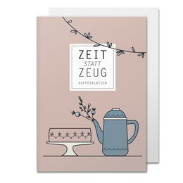 Czas na składaną kartkę zamiast rzeczy, plotki o kawie, ciemnoróżowe ciasto