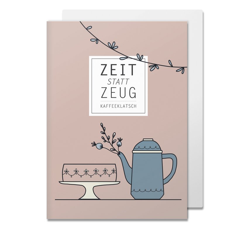 Czas na składaną kartkę zamiast rzeczy, plotki o kawie, ciemnoróżowe ciasto