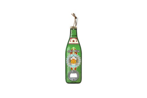 Bottle opener beer in green colour 20 cm