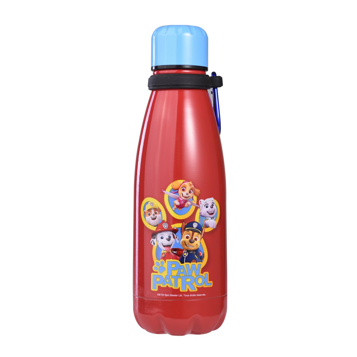 😍La Paw Patrol, Dubbelwandige geïsoleerde fles, Karabijnhaak, 350 ml, TAKE CARE