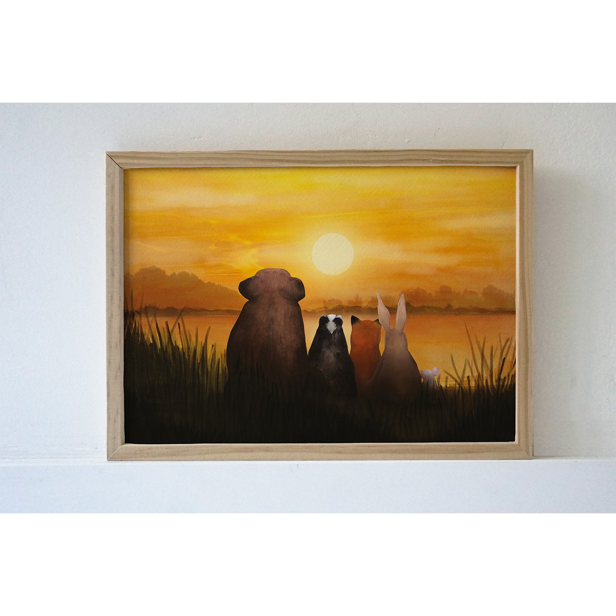 Plakat Sunset Biesbosch