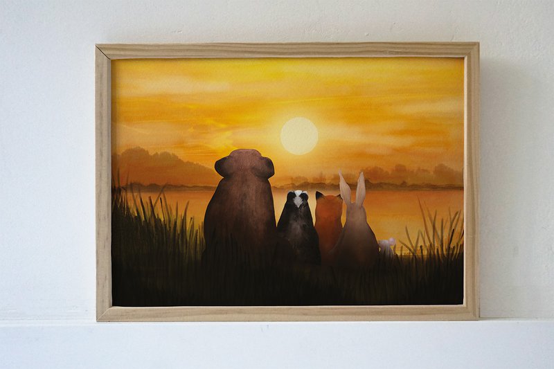 Plakat Sunset Biesbosch