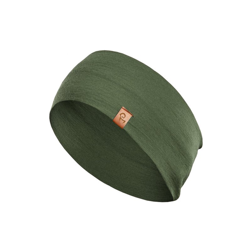 Men's Headband 160 Merino Dark Green