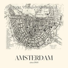 Amsterdam in vintage style