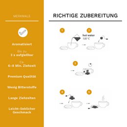 Creano ErblühTeelini cadeauset theeglas 8 theebloemen witte thee
