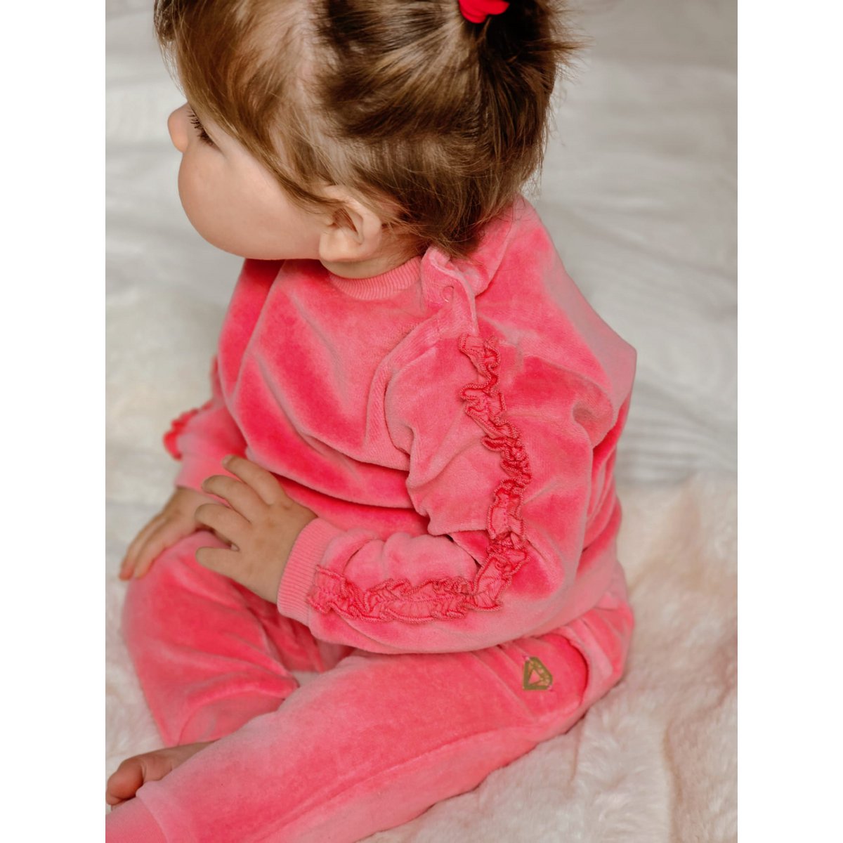 Little Chiq Baby Sweater fel roze